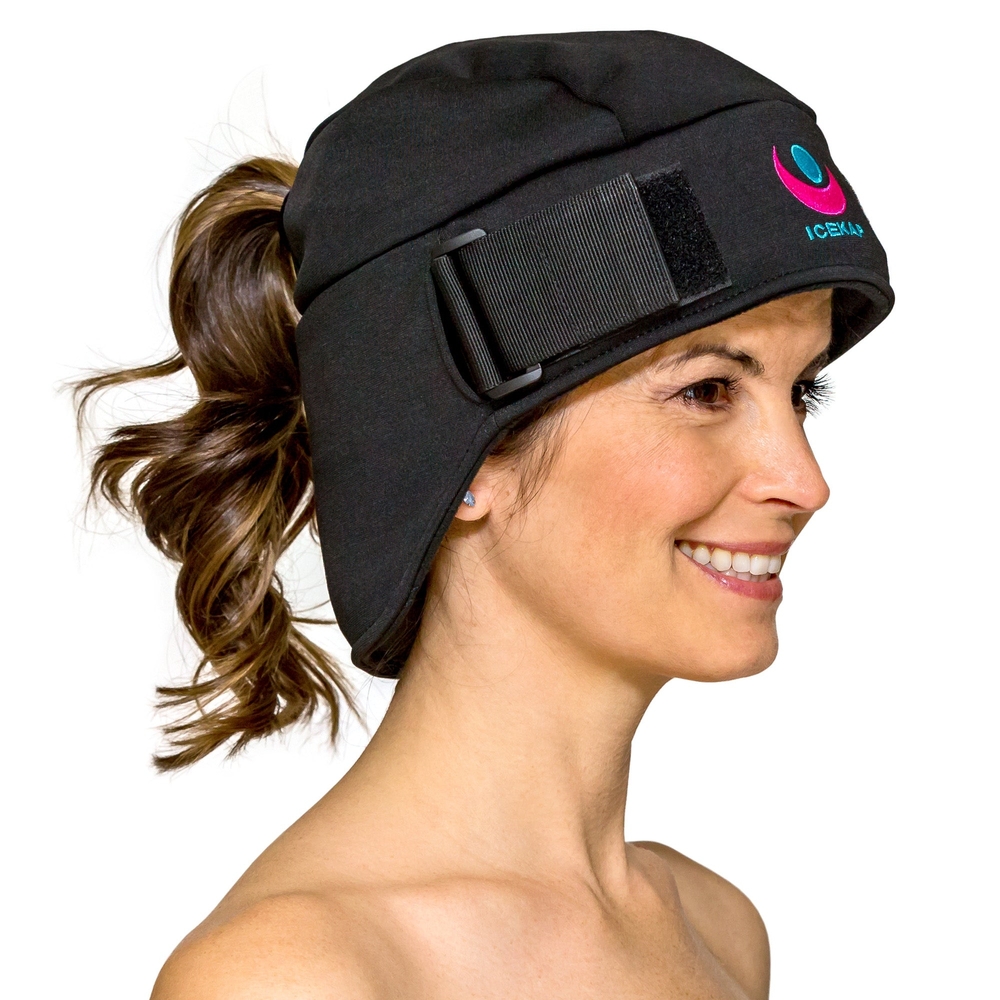 BlacIcekap COLD CAP THERAPY FOR CHEMO PATIENTS Headache Migraine Relief Cap